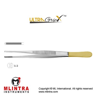 UltraGrip™ TC Oehler Dissecting Forcep 1 x 2 Teeth Stainless Steel, 20 cm - 8" UltraGrip™ TC Oehler Dissecting Forcep 1 x 2 Teeth Stainless Steel, 20 cm - 8"